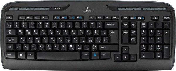 Клавиатура + мышь Logitech MK330 клав:черный мышь:черный USB беспроводная Multimedia (920-003995)
