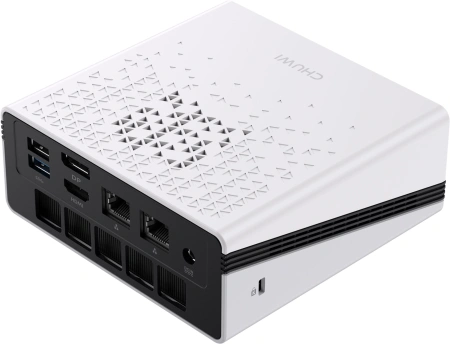 ПК Мини Chuwi UBox Ryzen 5 7430U (4.3) 16Gb SSD512Gb RGr Windows 11 Pro 2x2.5GbitEth WiFi BT 90W белый/черный