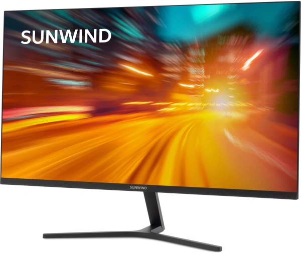 Монитор SunWind 27" SM-27FI401 черный IPS LED 1ms 16:9 HDMI матовая 250cd 178гр/178гр 1920x1080 180Hz G-Sync FreeSync DP FHD 4.2кг