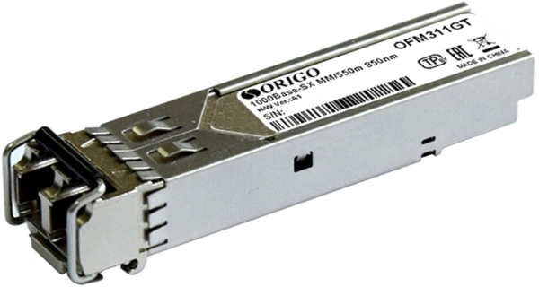 Трансивер Origo OFM311GT оптич. SFP MM duplex 1Гбит/с Tx:850нм до 0.55км (OFM311GT/A1A)