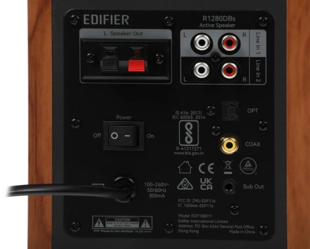 Колонки Edifier R1280DBs 2.0 коричневый 42Вт BT