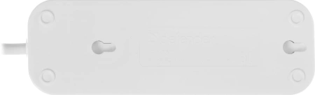 Сетевой удлинитель Defender B230 2м (3 розетки) белый (пакет ПЭ)