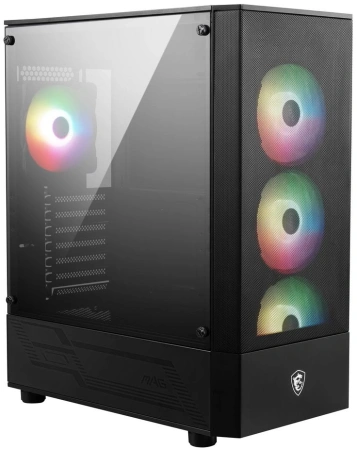 Корпус MSI MAG FORGE 112R черный без БП ATX 2x120mm 4x140mm 2xUSB3.0 audio bott PSU