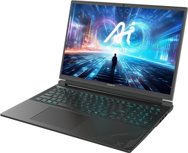 Ноутбук Gigabyte G6X Core i7 13650HX 16Gb SSD1Tb NVIDIA GeForce RTX4060 8Gb 16" IPS FHD+ (1920x1200) FreeDOS grey WiFi BT Cam (9KG-43KZ894SD)