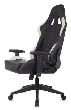 Кресло игровое Zombie VIKING 5 AERO черный/белый экокожа с подголов. крестов. пластик