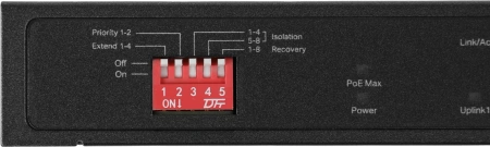 Коммутатор TP-Link TL-SG1210MP 9x1Гбит/с 1xКомбо(1000BASE-T/SFP) 8PoE+ 123W неуправляемый