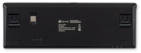 Клавиатура Оклик K763W механическая черный USB беспроводная BT/Radio Multimedia for gamer LED (1920548)
