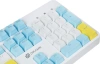 Клавиатура Оклик K951X механическая белый USB Multimedia for gamer LED (подставка для запястий) (1901079) кабель 1.8м