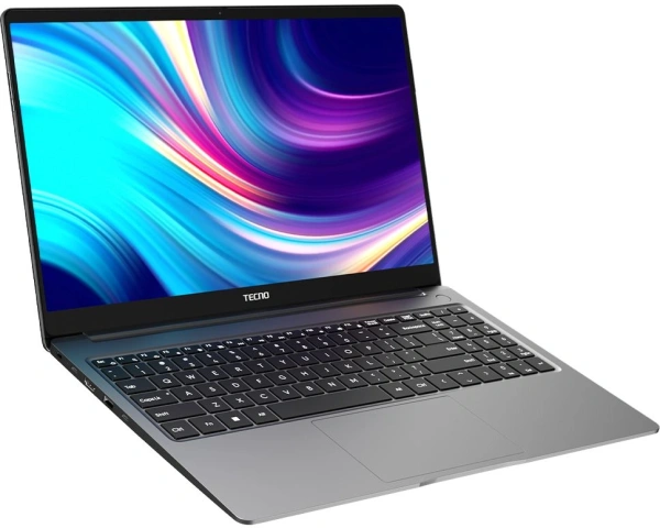 Ноутбук Tecno MegaBook T15RA Core i9 13900HK 16Gb SSD1Tb Intel Iris Xe graphics 15.6" IPS FHD (1920x1080) Windows 11 Home grey WiFi BT Cam 6060mAh (71003300393)