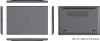 Ноутбук IRU Tactio 16ALB Core i3 1215U 16Gb SSD512Gb Intel UHD Graphics 16" IPS FHD (1920x1080) Windows 11 Pro grey WiFi BT Cam 4830mAh (2110203)