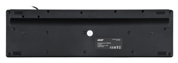 Клавиатура Acer OKW010 черный USB slim Multimedia (ZL.KBDEE.002) кабель 1.45м