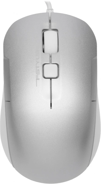 Мышь A4Tech Fstyler FM26S серебристый/белый оптическая 1600dpi silent USB для ноутбука 4but (FM26S USB (ICY WHITE))