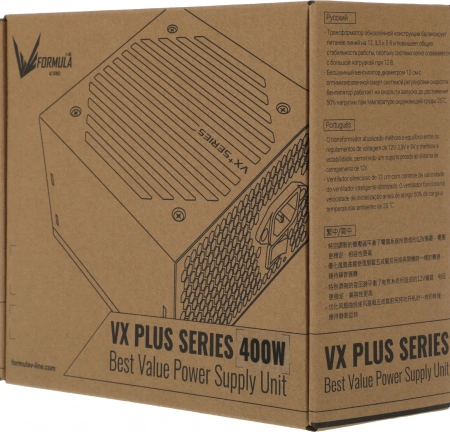 Блок питания Formula ATX 400W AC VX PLUS (20+4pin) 120mm fan 2xSATA RTL
