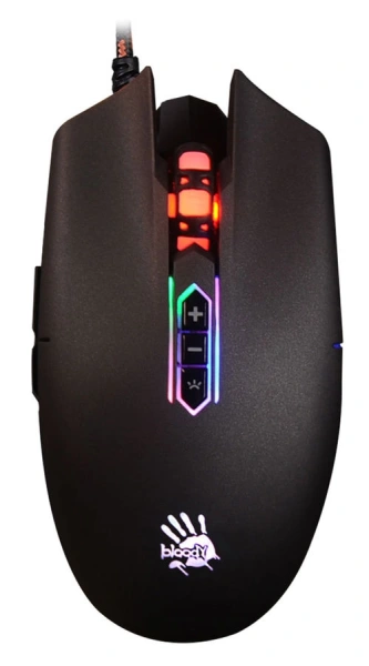 Мышь A4Tech Bloody Q80 черный оптическая 6200dpi USB 8but (Q80 BLACK)