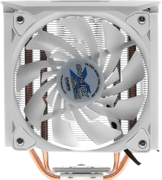 Устройство охлаждения(кулер) Zalman CNPS10X Optima II RGB Soc-AM5/AM4/1200/1700/1851 белый/белый 4-pin 17-27dB Al+Cu 180W 740gr Ret (CNPS10X OPTIMA II WHITE RGB)