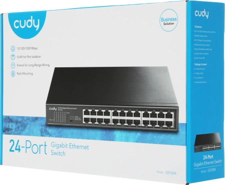Коммутатор Cudy GS1024 (L2) 24x1Гбит/с неуправляемый