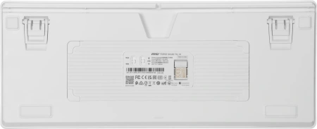 Клавиатура MSI Forge GK600 механическая белый/синий USB беспроводная BT/Radio Multimedia for gamer LED (S11-43RUP01-HH9) кабель 1.8м