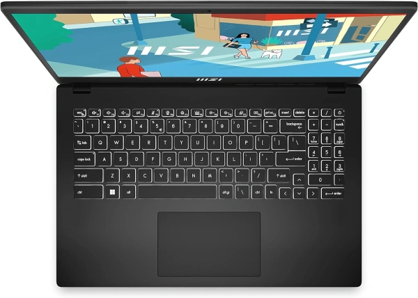 Ноутбук MSI Modern 15 H B13M-096XRU Core i5 13420H 16Gb SSD512Gb Intel UHD Graphics 15.6" IPS FHD (1920x1080) FreeDOS black WiFi BT Cam (9S7-15H411-096)