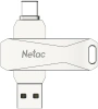 Флеш Диск Netac 128GB U782C NT03U782C-128G-32PN USB3.0 серебристый