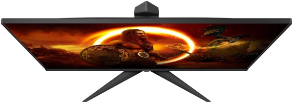 Монитор AOC 27" Q27G2U черный/красный VA LED 16:9 HDMI матовая HAS Piv 250cd 178гр/178гр 2560x1440 144Hz FreeSync Premium DP 2K USB 5.2кг