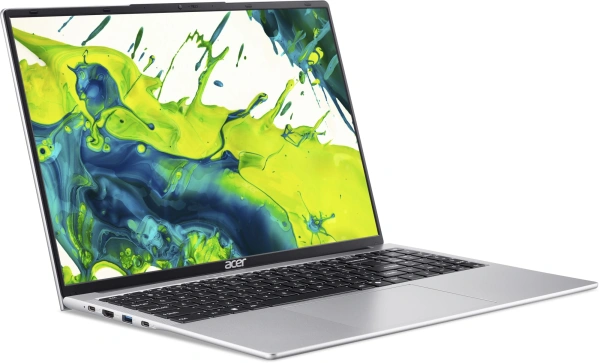 Ноутбук Acer Aspire Lite AL16-54P-59ZA Core 5 120U 32Gb SSD512Gb Intel Graphics 16" IPS WUXGA (1920x1200) без ОС silver WiFi BT Cam 5100mAh (NX.DJ8CD.001)