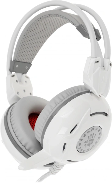 Наушники с микрофоном A4Tech Bloody G300 белый/серый 1.8м мониторные оголовье (G300 WHITE+GREY)