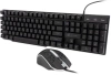 Клавиатура + мышь Оклик 400GMK клав:черный мышь:черный USB LED (1546779)