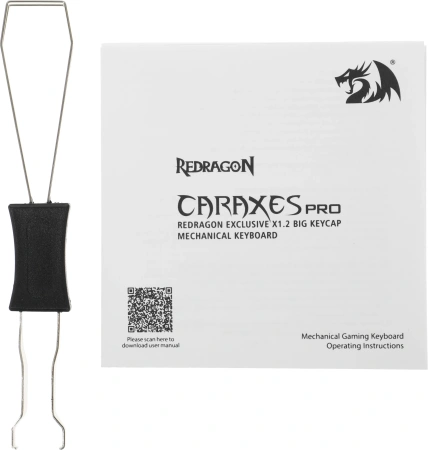 Клавиатура Redragon Caraxes Pro механическая черный USB беспроводная BT/Radio slim for gamer LED (71554) кабель 1.8м