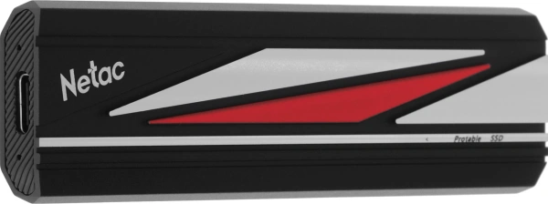 Накопитель SSD Netac USB-C 1TB NT01ZX20L-001T-32BK ZX20L черный