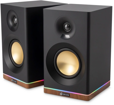 Колонки Оклик OK-605A 2.0 черный 60Вт BT