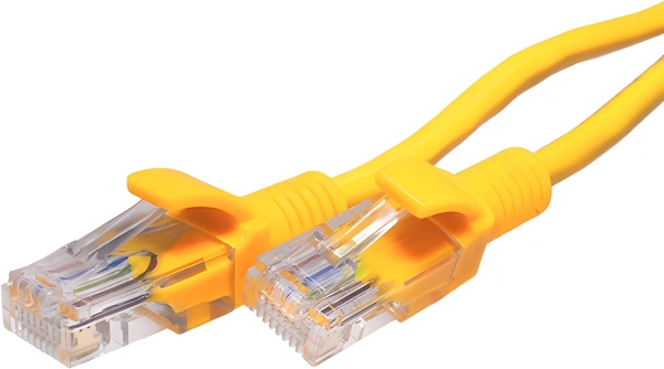 Патч-корд Suprlan 10-0164 UTP RJ-45 вил.-вилка RJ-45 кат.5E 3м желтый LSZH 26AWG