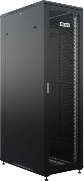 Шкаф серверный NTSS Премиум (NTSS-R42U60100PD/PDD-BL) напольный 42U 600x1000мм пер.дв.перфор. задн.дв.перфор.2-хст. 900кг черный 910мм 111кг 1987мм IP20
