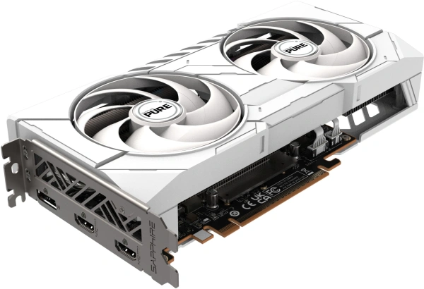 Видеокарта Sapphire PCI-E 5.0 11350-02-20G PURE AMD RADEON RX 9060 XT GAMING OC 16GB DUAL AMD Radeon RX 9060XT 16Gb 128bit GDDR6 2700/20000 HDMIx2 DPx1 HDCP Ret