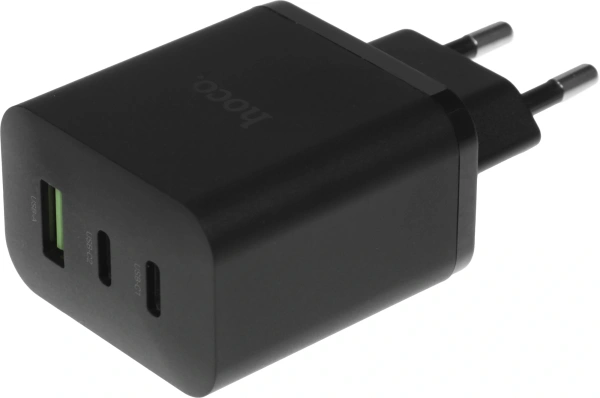 Сетевое зар./устр. Hoco Scenery PD65W 65W 3A (PD) USB/2xUSB Type-C универсальное черный (41098)