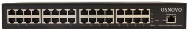 Инжектор PoE Osnovo Midspan-16/250RGM 10/100/1000BASE-T 250Вт 100-240В(АС)