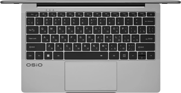 Ноутбук Osio FocusLine F140i-009 Core i5 1235U 16Gb SSD512Gb Intel Iris Xe graphics 14" IPS FHD (1920x1080) Windows 11 Home grey WiFi BT Cam 6000mAh