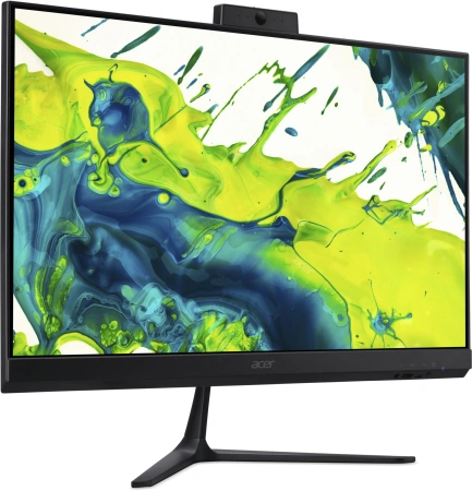 Моноблок Acer Aspire C24-2G 23.8" Full HD N150 (0.8) 8Gb SSD256Gb Graphics CR Eshell GbitEth WiFi BT 60W клавиатура мышь Cam черный 1920x1080