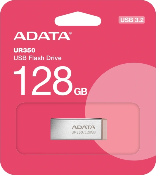 Флеш Диск A-Data 128GB UR350 UR350-128G-RSR/BG USB3.2 серебристый/коричневый