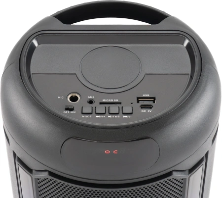 Минисистема Hyundai H-MC1221 черный 15Вт FM USB BT SD/MMC