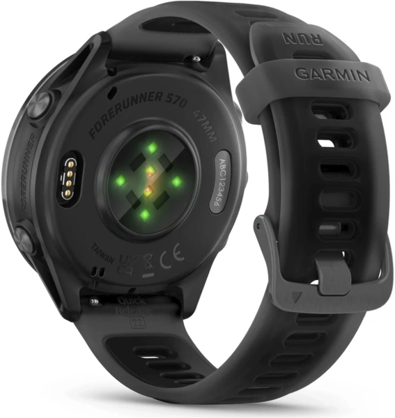 Смарт-часы Garmin Forerunner 570 47мм 1.4" AMOLED корп.черный рем.черный (010-02971-00)