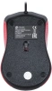 Мышь Оклик 225M черный/красный оптическая 1200dpi USB для ноутбука 3but (288237)