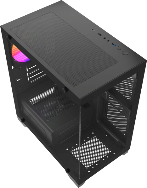 Корпус Accord ACC-350-02B черный без БП mATX 7x120mm 1xUSB2.0 1xUSB3.0 audio bott PSU