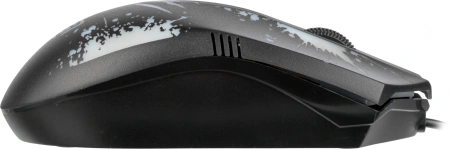 Мышь Оклик 399M STIGMA черный оптическая 1200dpi USB для ноутбука 3but (1175321)