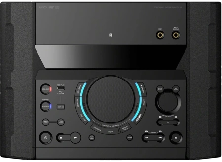 Минисистема Sony Shake-X10 черный 1200Вт CD CDRW DVD DVDRW FM USB BT