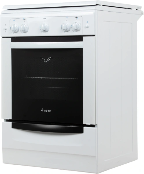 Плита Газовая Gefest ПГ 6100-01 белый (металлическая крышка) реш.чугун