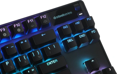 Клавиатура Steelseries Apex Pro TKL механическая черный USB for gamer LED (подставка для запястий) (64856)