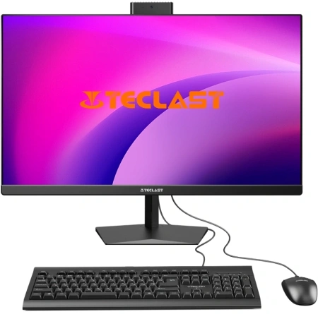 Моноблок Teclast M24 Air 23.8" Full HD N95 (1.7) 8Gb SSD512Gb UHDG Windows 11 Pro GbitEth WiFi BT 120W клавиатура мышь Cam черный 1920x1080