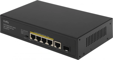 Коммутатор Cudy GS1005PTS1 (L2) 5x1Гбит/с 1SFP 4PoE+ 120W неуправляемый
