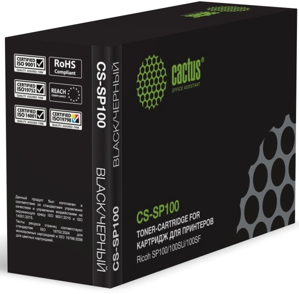 Картридж лазерный Cactus CS-SP100 407059 черный (2000стр.) для Ricoh SP100/100SU/100SF