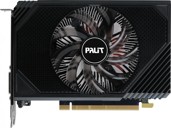 Видеокарта Palit PCI-E 4.0 PA-RTX3050 STORMX NVIDIA GeForce RTX 3050 6Gb 96bit GDDR6 1042/14000 DVIx1 HDMIx1 DPx1 HDCP Ret